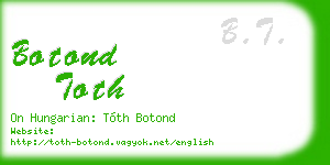 botond toth business card